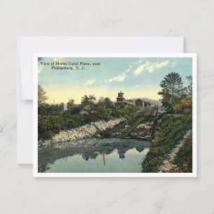 Phillipsburg NJ Uitzicht van Morris Canal Plane Briefkaart
