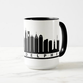 Philly 2019 Skyline Mok in het Zwart