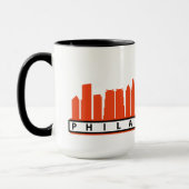 Philly 2019 Skyline Mok in Oranje en zwart (Links)