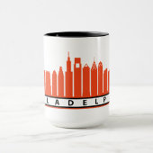 Philly 2019 Skyline Mok in Oranje en zwart (Midden)