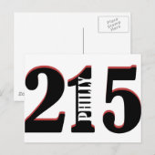 Philly 215 briefkaart (Voorkant / Achterkant)