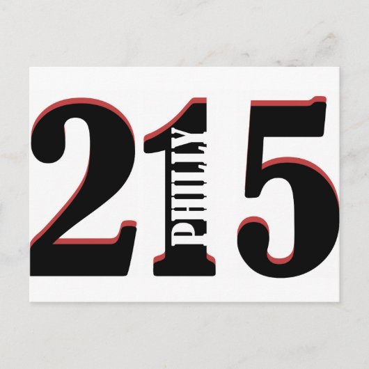 Philly 215 briefkaart (Voorkant)