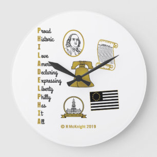 Philly Acroniem Wall Clock Grote Klok