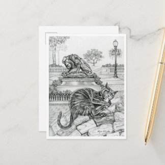 Philly Cat in het Rittenhouse Briefkaart