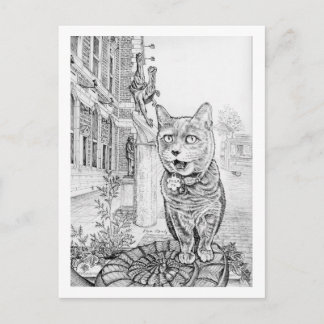 Philly Cat near Academy of Natural Sciences  Briefkaart