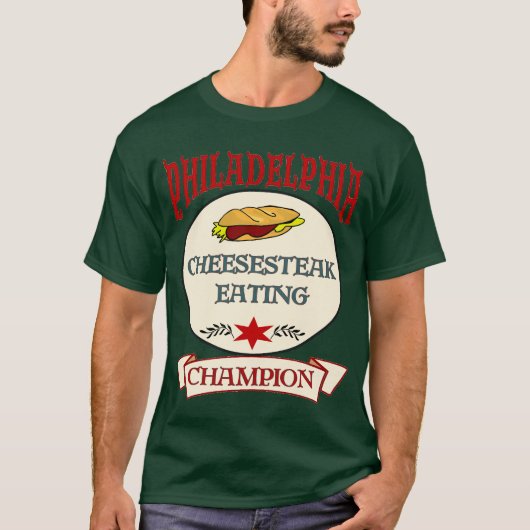 Philly Cheese Steak Eating Champ T-shirt (Voorkant)