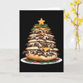 Philly Cheesesteak Christmas Tree Kaart (Gele Bloem)