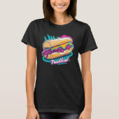 Philly Cheesesteak Synthwave 80s Retrowave Esthet T-shirt (Voorkant)