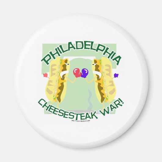 Philly Cheesteak-oorlog Magneet (Voorkant)
