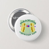 Philly Cheesteak-oorlog Ronde Button 5,7 Cm (Voorkant /achterkant)