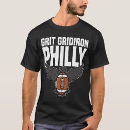 PHILLY GRIT GRIDIRON - PHILADELPHIA FOOTBALL T-SHIRT
