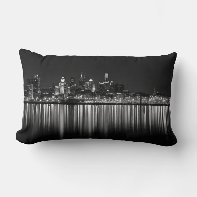 Philly night b/w kussen (Voorkant)