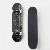 Philly night b/w skateboard (Voorkant)