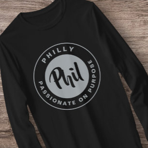 Philly Passion Phan Zwart Retro T-shirt