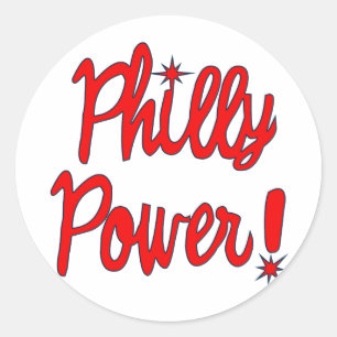 Philly Power. T-shirts, hoodies, honkbal T - shirt Ronde Sticker