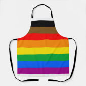 Philly Rainbow Pride Flag Schort (Voorkant)