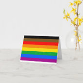 Philly Regenboog Pride Vlag Kaart (Gele Bloem)