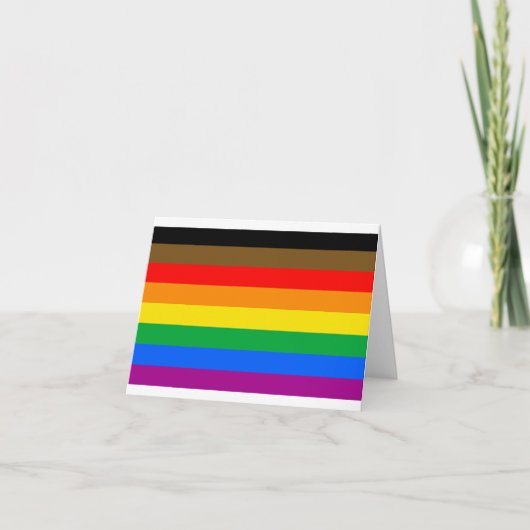 Philly Regenboog Pride Vlag Kaart (Voorkant)