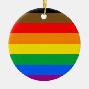 Philly Regenboog Pride Vlag Keramisch Ornament