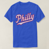 Philly Script BlueWhiteRed T-shirt (Design voorkant)