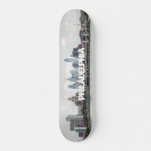 Philly skyline 2 skateboard (Voorkant)