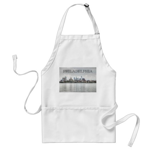 Philly skyline 2 standaard schort (Voorkant)