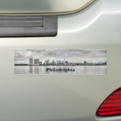 Philly skyline bumpersticker (Op auto)
