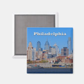 Philly Skyline Magnet Magneet (Voorkant / Achterkant)
