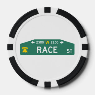 Philly Straatbord Pokerchip: Voor UW Adres!  Poker Chips