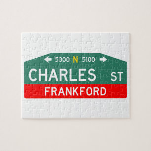 Philly Straatnaambord Puzzel: Gemaakt voor UW Adre Legpuzzel