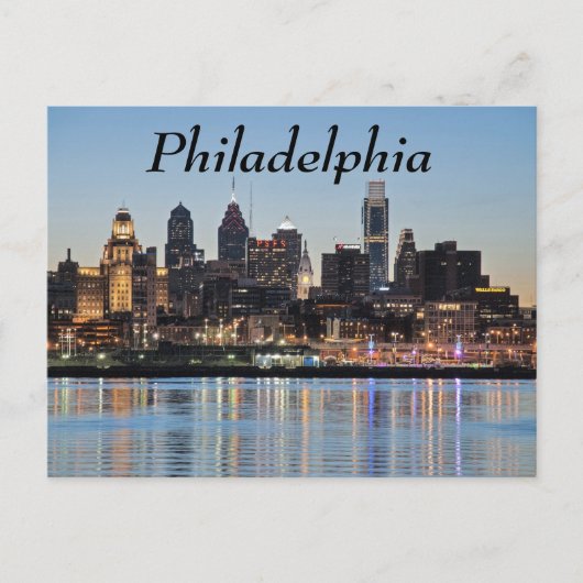 Philly sunset briefkaart (Voorkant)