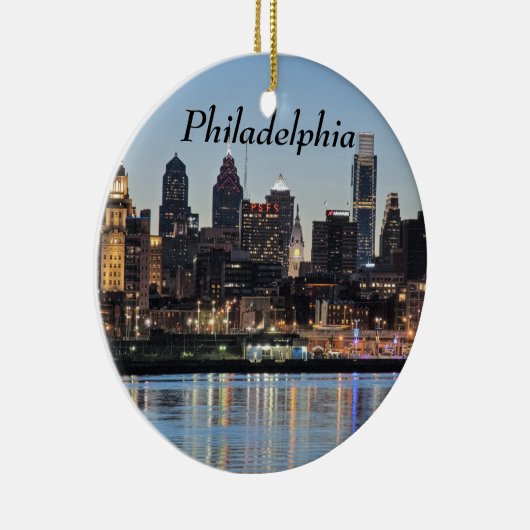 Philly sunset keramisch ornament (Rechts)