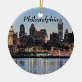 Philly sunset keramisch ornament (Voorkant)