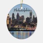 Philly sunset keramisch ornament (Links)