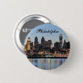 Philly sunset ronde button 5,7 cm (Voorkant /achterkant)