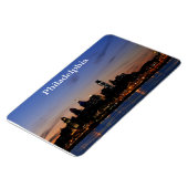 Philly Sunset Skyline Premium Magnet Magneet (Linkerzijde)