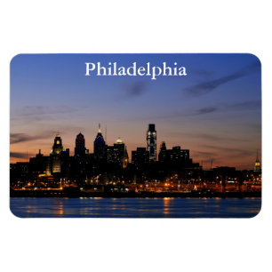 Philly Sunset Skyline Premium Magnet Magneet