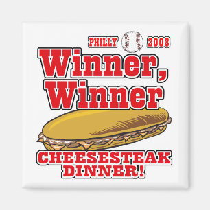 Philly Winner Cheesesteak Dinner Magneet