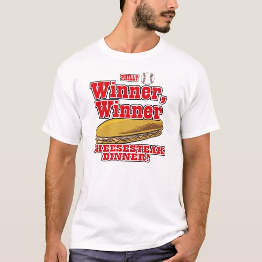 Philly Winner Cheesesteak Dinner T-shirt (Voorkant)