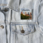 Philly zomer vierkante button 5,1 cm (In situ)