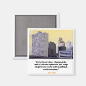 "PhillyTunes" Jane Jacobs Magnet Magneet (Voorkant / Achterkant)