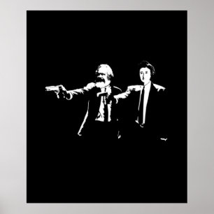 Philo Fiction Karl Marx and Rosa Luxemburg Poster