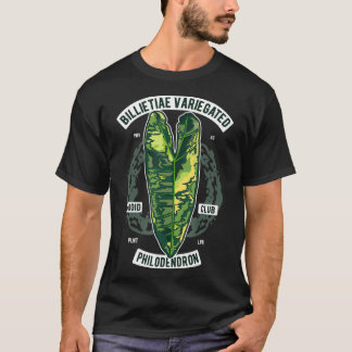 Philodendron Billietiae Variegated Botanist kitty  T-shirt