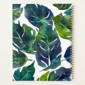 Philodendron vert et bleu du feuillage Monogramme (Dos)