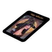 Philomena Halloween magnet spooky heks van Renee Magneet (Linkerzijde)