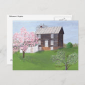 Philomont Log Cabin Briefkaart (Voorkant / Achterkant)