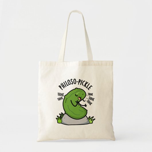 Philoso-pickle Grappige Pickle Tote Bag (Voorkant)