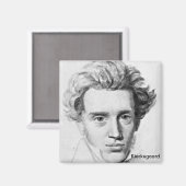 Philosopher Soren Kierkegaard Magneet (Voorkant / Achterkant)