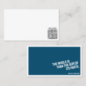 PHILOSOPHIE Carte de visite minimaliste (Devant / Derrière)