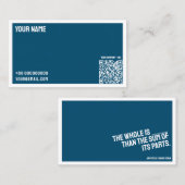 PHILOSOPHIE Carte de visite minimaliste MIDI (Devant / Derrière)